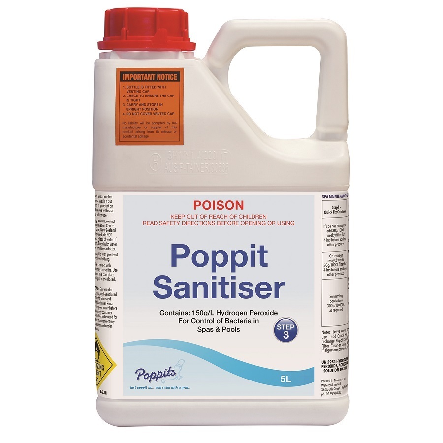 Poppits® Chlorine-Free Hydrogen Peroxide Sanitiser
