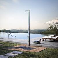 Miami Freestanding Outdoor Shower. Stainless Steel 