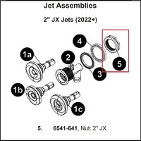 50mm(2") Jacuzzi® JX 2022 Jet Nut
