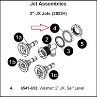 50mm(2") Jacuzzi® JX 2022 Self Level Washer 
