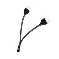 AMP Double Adapter/Splitter cable 200mm