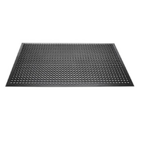 Rubber Anti Slip Floor Safety mat Black 1500 x 900mm