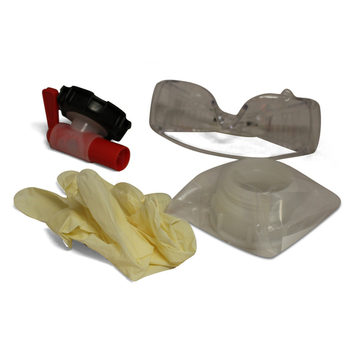 Poppits PPE Kit - gloves, glasses, drum tap